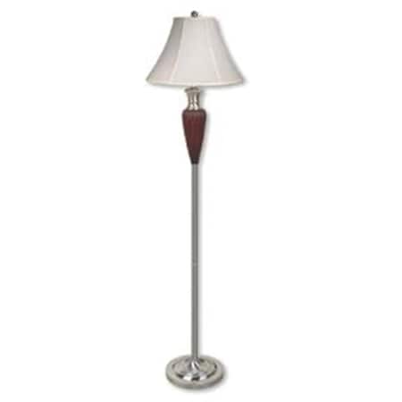 Walnut Deco-Base Floor Lamp